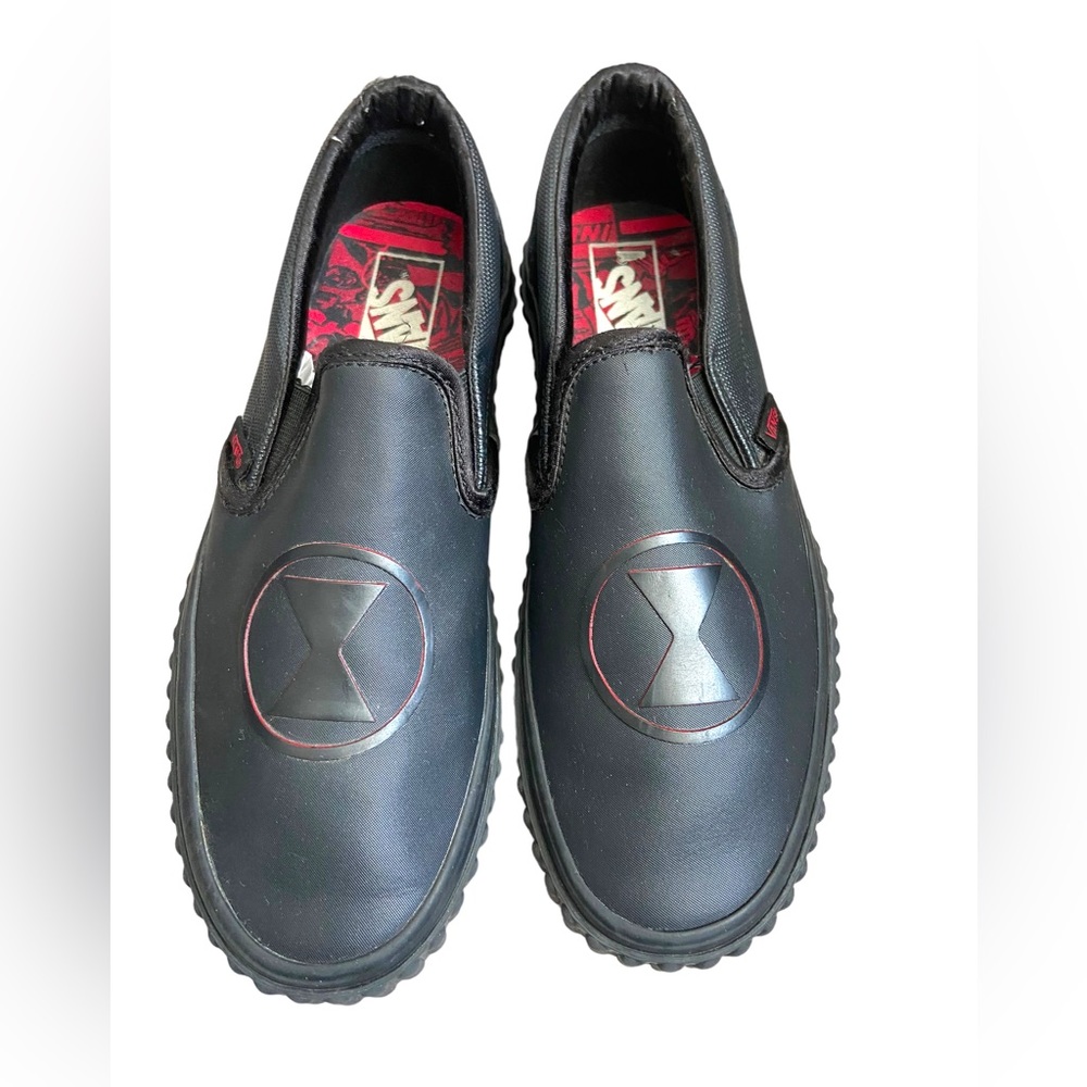 VANS x Marvel Black Widow Slip-on Sneakers Side Men’s 4.5/Women’s 6